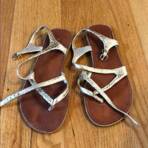 Aldo gold sandals